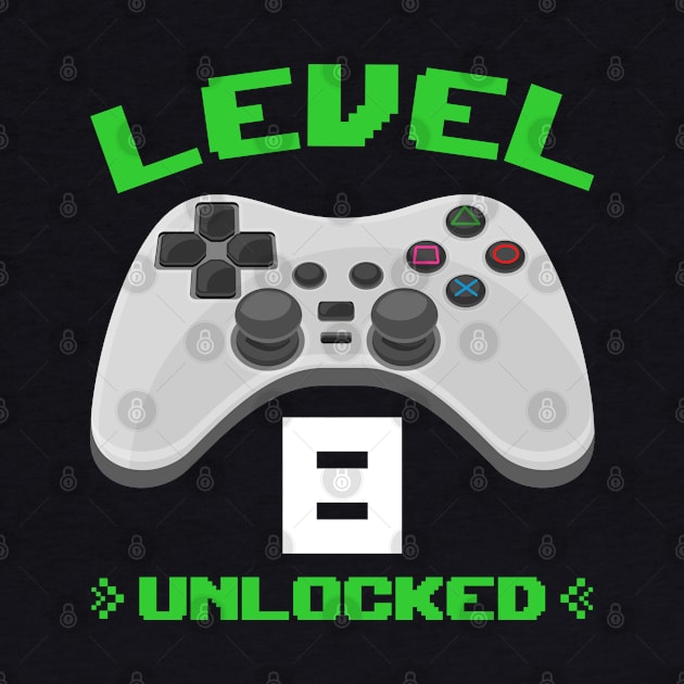 Level 8 unlocked birthday gift kids teenager by cecatto1994